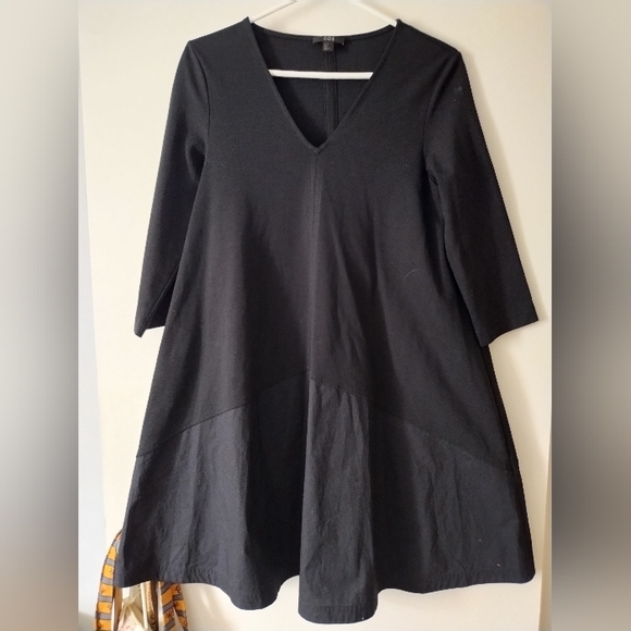 COS Black Cotton A Line Dress XS - Picture 2 of 9